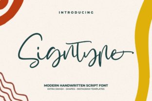 Discover the Beauty of Signtype: A Modern Script Font for Natural Handwriting