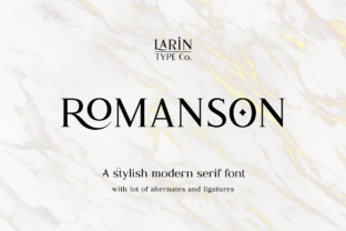 Discover the Elegance of Romanson: A Serif Font That Elevates Your Design