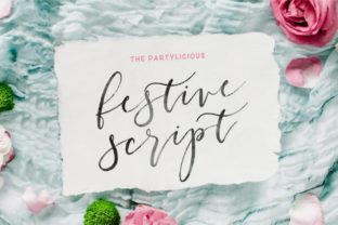 Festive Font: A Handwritten Elegance for Creative Expression