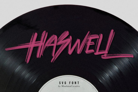 Haswell: A Handwritten Brush Font for Creative Expression