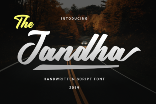 Jandha: A Modern Script Font with a Vintage Touch