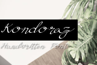 Kondoraz: A Delicate Handwritten Script Font for Creative Expression
