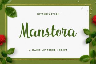 Manstora Script: A Dynamic Hand-Lettered Font for Creative Design