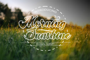Morning Sunshine: A Bold Script Font for Creative Expression