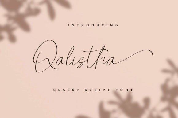 Qalistha: The Sweet and Elegant Script Font That Transforms Design