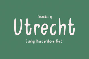 Utrecht: The Quirky Handwritten Font That Adds Character to Any Design